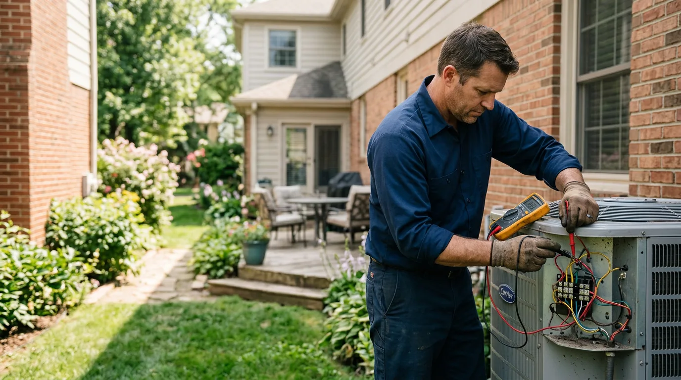 HVAC technician working near Rindge, NH